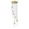 Z-Lite Alton Chandelier, 7-Light, 18 In.W x 14.25 In.H, Modern Gold/Clear+Frosted 824P-7R-MGLD - alternate 5